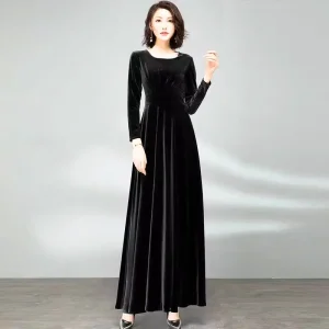 Robe d'Hotesse Velours Longue