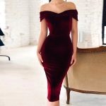 Robe Velour Col Bateau 4